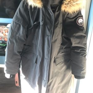 Black Long Winter Jacket- M